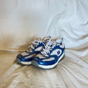 Skechers Women Navy and White Sneakers